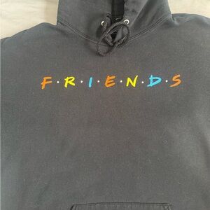 FRIENDS Charcoal Hoodie with Logo
